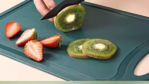 41BtfxSODwL Chef Kitchen Knives Set with Cutting Board, Dark Green