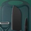 51bT4vjkDZL Chef Kitchen Knives Set with Cutting Board, Dark Green