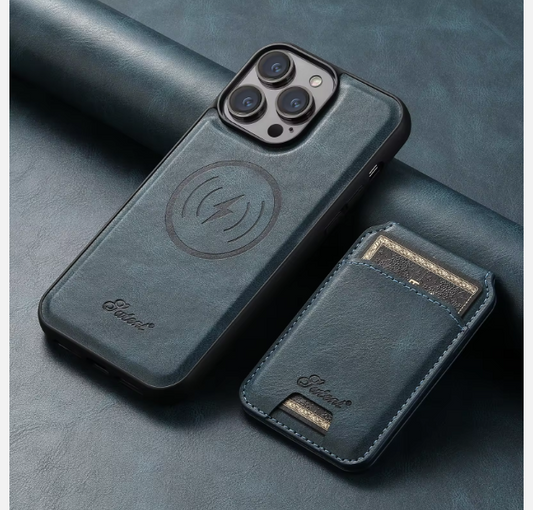 Leather Case with Card Pocket for S24Ultra & S23 Ultra