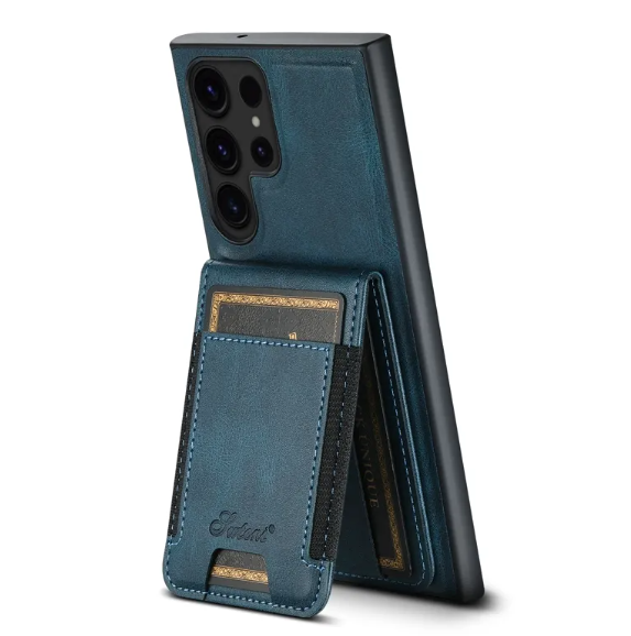 Leather Case with Card Pocket for S24Ultra & S23 Ultra