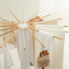 Portable Tripod Rotating Clothes Drying Rack, Indoor Folding Laundry Drying Rack
