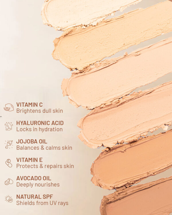 5 Flawless Fusion 2IN1 - Conceal & Cover With Mousse Base Foundation (Dual Shade)